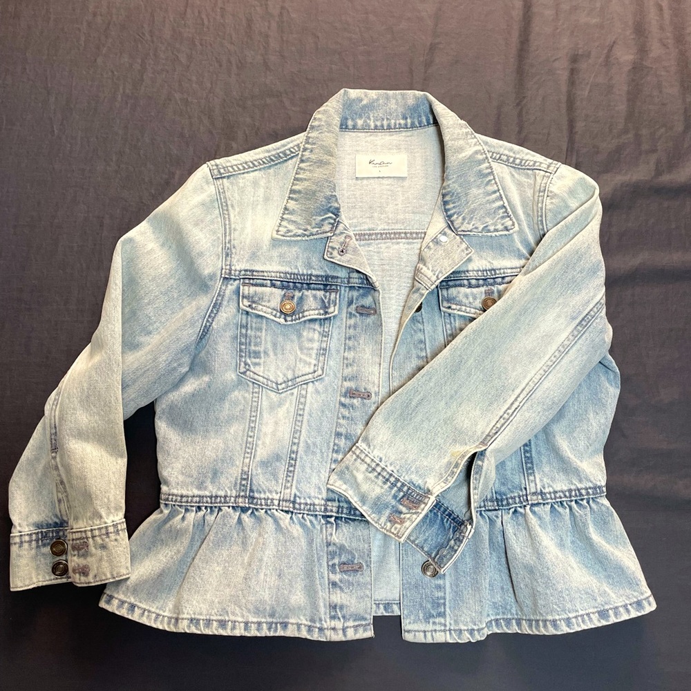 KanCan Cropped Denim Jacket size L